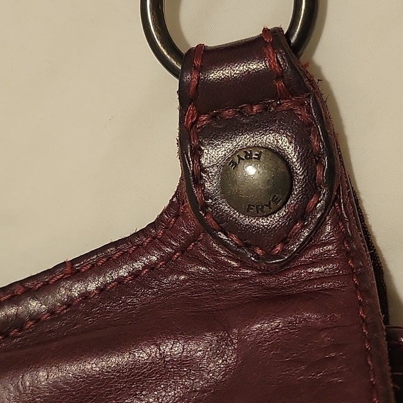 Vintage FRYE Melissa Wine Saddle Bag - Picture 8 of 15